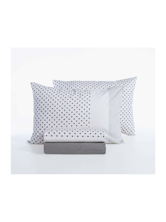 Nef-Nef Homeware Donter Подредба Чаршафи Кралица с Еластична Лента 160x200+35см 4 (4бр)