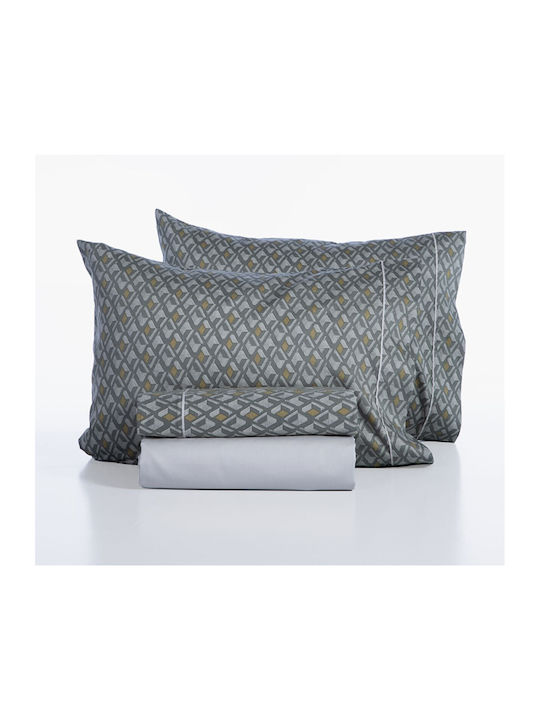 Nef-Nef Homeware Dominat Bed Sheets Set King Size 240x270cm 4 Pieces
