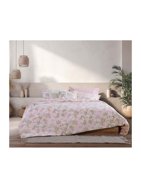 Nef-Nef Homeware Dreamel Double Bed Sheets Set 200x270cm Blue (4pcs)