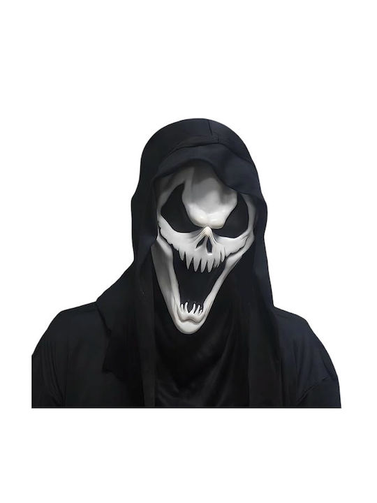 Ghostface Latex Mask Hood Halloween Costume Scream Cosplay