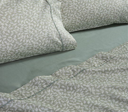Nef-Nef Homeware Beruhigendes Bettlaken King Size 4 Stück Grün