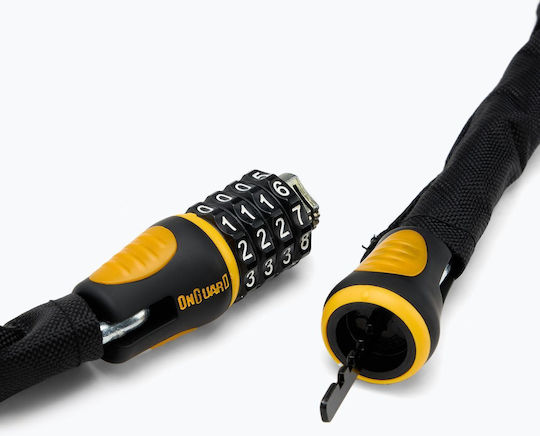 OnGuard Mastiff Combo Bicycle Cable Lock with Combination Black