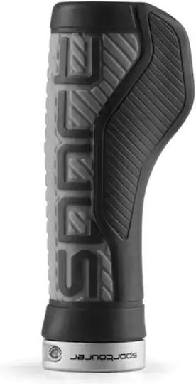 Sportourer SPR-199MSL000C001 Χειρολαβές Ποδηλάτου σε Μαύρο Χρώμα 133.5mm Lock-on από καουτσούκ