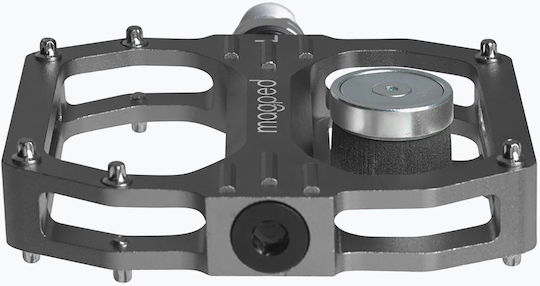 Magped Flat Bicycle Pedals Gray