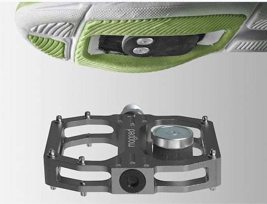 Magped Flat Bicycle Pedals Gray