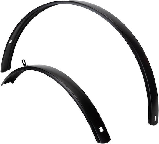 Bicycle Mudguard Edge Al 56 Black 28" Set