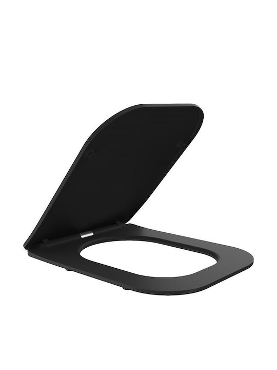 Mexen Toilet Seat Slim Soft Close Plastic Black
