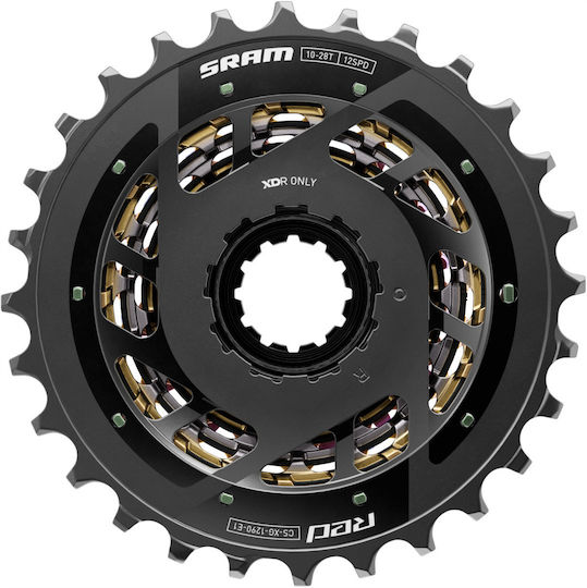 Sram XG-1290 Cassette 10-28t Rainbow 12 Speeds E1