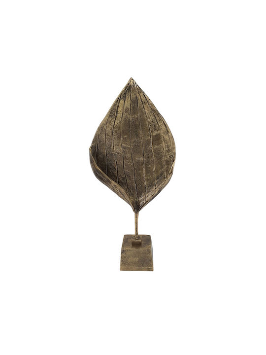 Artekko Tischdekoration Blatt Luxe aus Metallisch 35,5x14x78cm