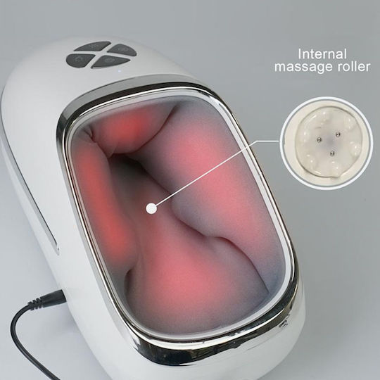 Portable Electric Foot Massage Device Heating 3 Different Programs White