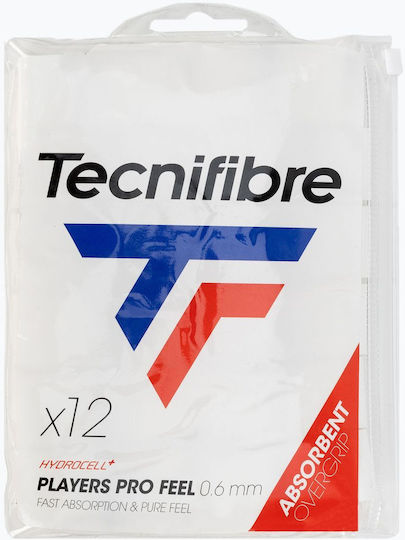 Tecnifibre Overgrip Alb 12buc