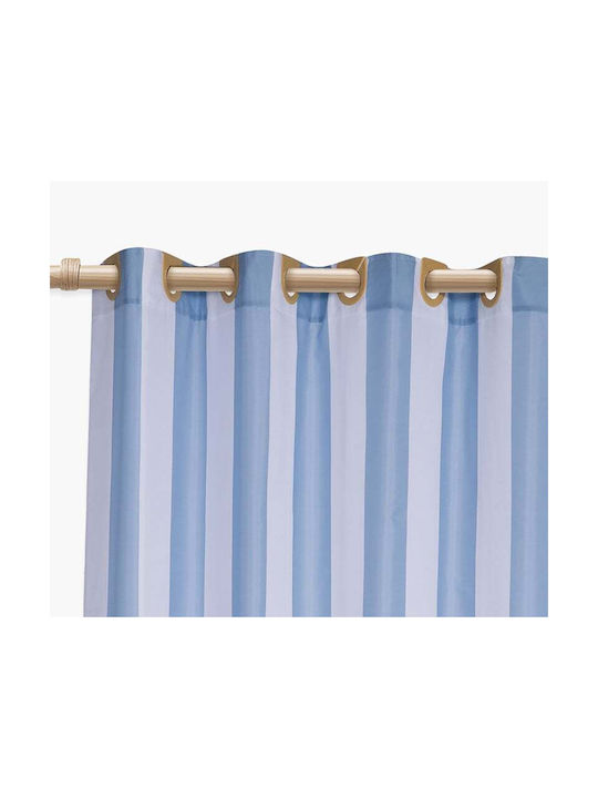 Nef-Nef Homeware Vertia Denim Κουρτίνα Μπάνιου 180x200cm Denim