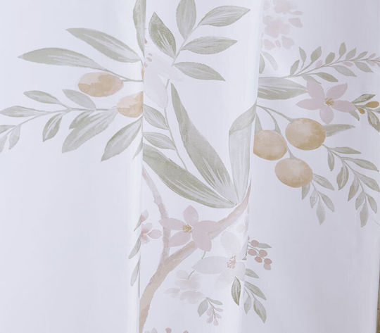 Nef-Nef Homeware Dreamel Душ Завеса 180x180см Екрю