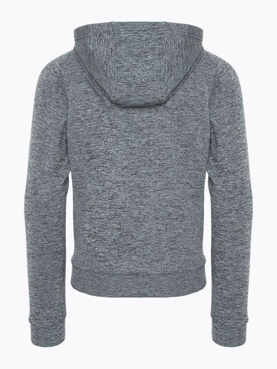Παιδικό Φούτερ με Κουκούλα και Τσέπες Lt Smoke Grey / HTR / White