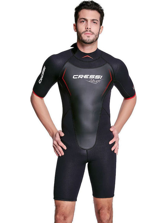 CressiSub Altum Wetsuit Playsuit with Zip Black Red 3mm CressiSub Altum Wetsuit Playsuit with Zip Black Red 3mm