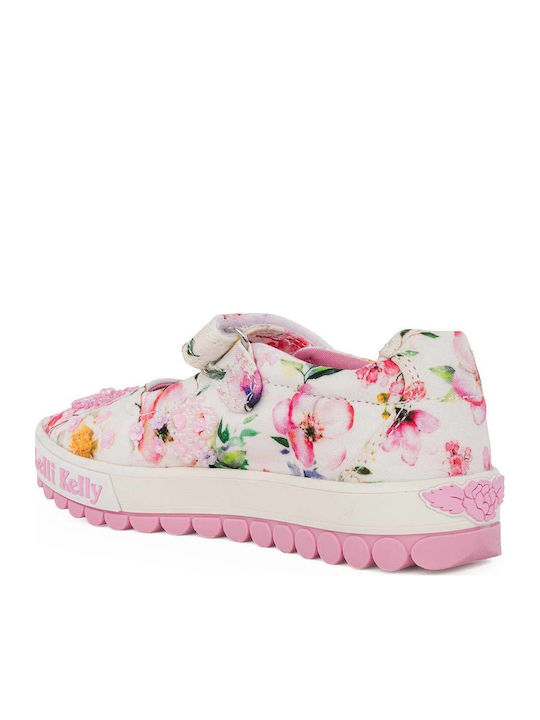 Kids Ballerinas with Hoop & Loop Closure Fabric Multicolour Dolly