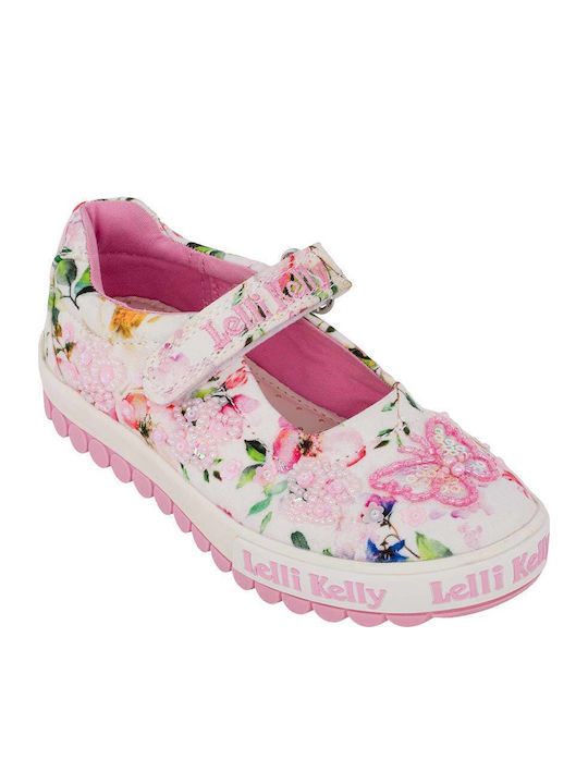 Kids Ballerinas with Hoop & Loop Closure Fabric Multicolour Dolly