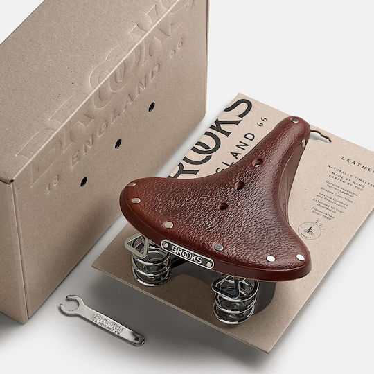 Brooks England B66 Късо Кафяво Седло За Велосипед