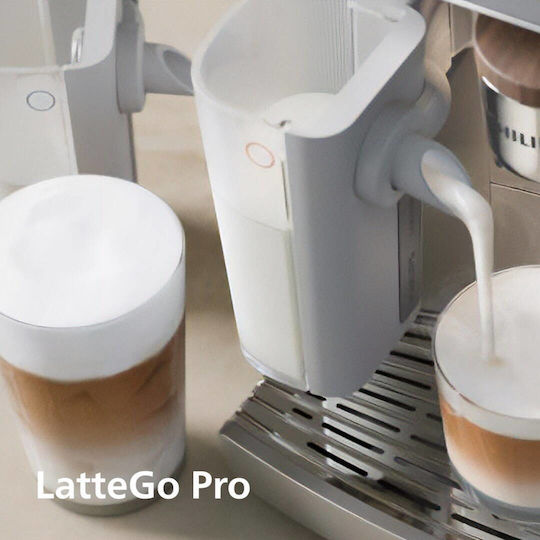 Philips Αυτόματη Μηχανή Espresso 1500W Πίεσης 15bar με Μύλο Άλεσης Καφέ