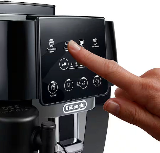 De'Longhi Magnifica Start Αυτόματη Μηχανή Espresso 1450W Πίεσης 15bar με Μύλο Άλεσης Μαύρη ECAM222.60.BG