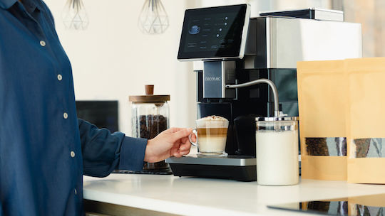 Cecotec Cremmaet Automatic Espresso Machine 1350W Pressure 19bar for Cappuccino Black