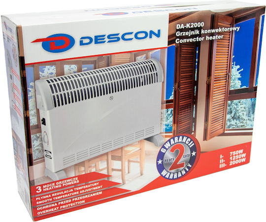 Descon Convectoare pardoseală 2000W Alb