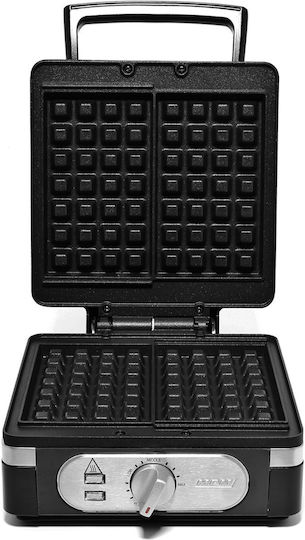 MPM Βαφλιέρα για Ορθογώνιες Βάφλες 2 Θέσεων 1400W