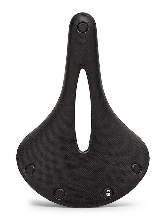 Brooks England C19 Carved Black Bicycle Saddle