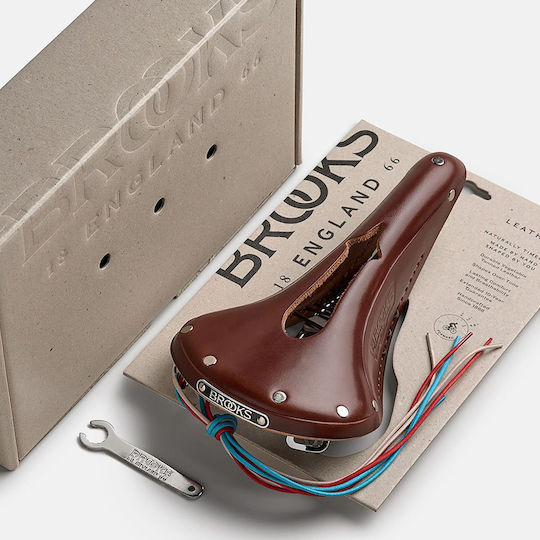 Brooks England B17 Schmal Geschnitzter Brauner Fahrradsattel