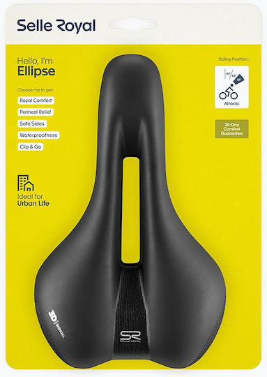 Selle Royal Premium Athletic 45° Ellipse Black Bicycle Saddle