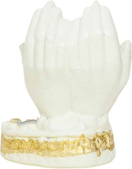 Plaster Candle Holy Family 11x8x16cm Ext 9915