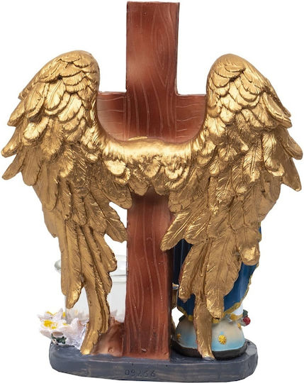 Resin Gedenkornament Jungfrau Maria Höhe 22cm Zts 8049