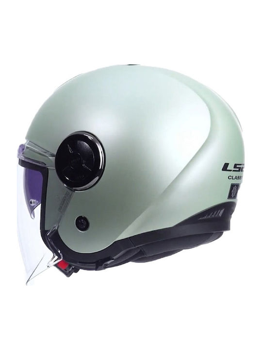 LS2 Classy OF620 Matt Grey Comet Κράνος Μηχανής Jet ECE 22.06 1200gr με Sunvisor