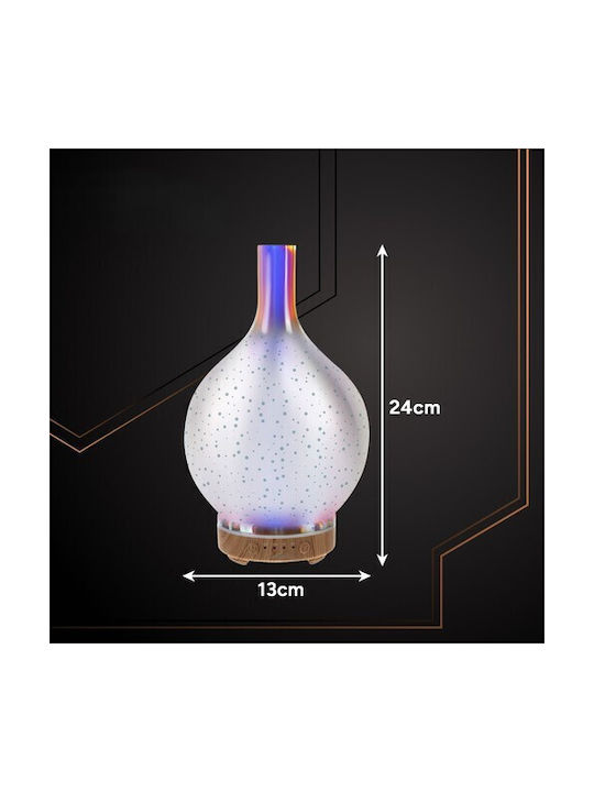 Dispozitiv Difuzor de Aromaterapie cu Lumini LED Ultrasonic cu Temporizator Roz 200ml ZY12663QWS82
