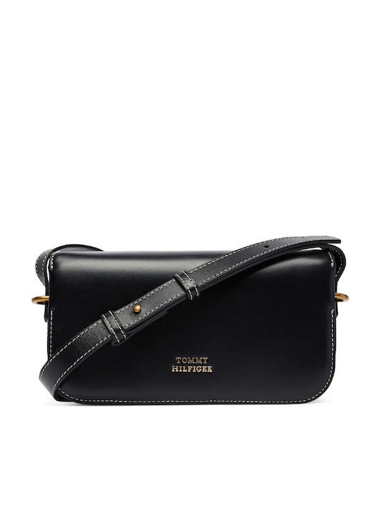 Tommy Hilfiger Tommy Geantă de Umar de Piele Neagră de Damă