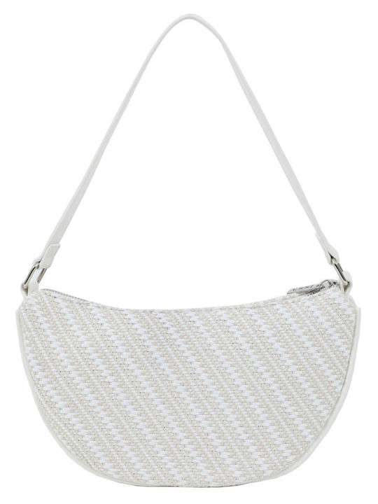 Damen Schultertasche Weiß