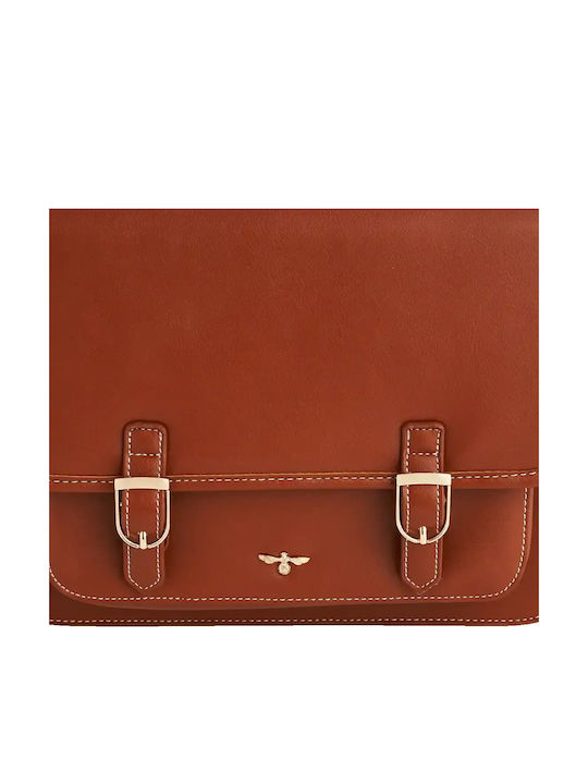 Leather Women's Shoulder Bag Tabac Brown