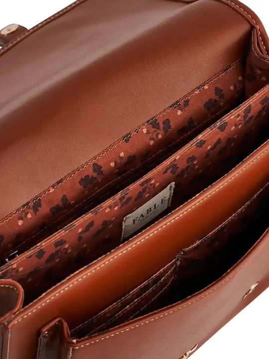 Leather Women's Shoulder Bag Tabac Brown