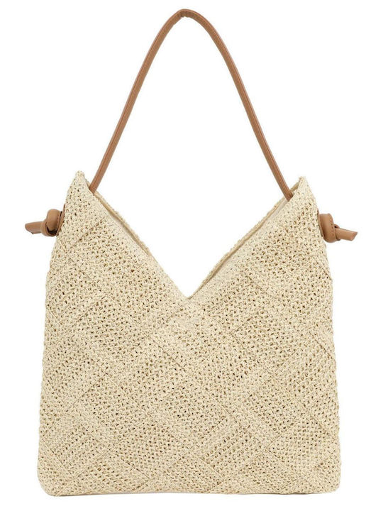Straw Women's Shoulder Bag Beige