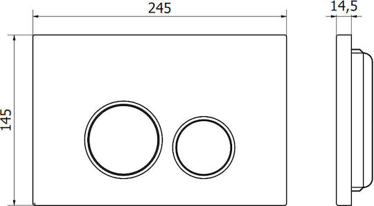 Mexen Fenix Πλακέτα για Καζανάκια Διπλής Λειτουργίας