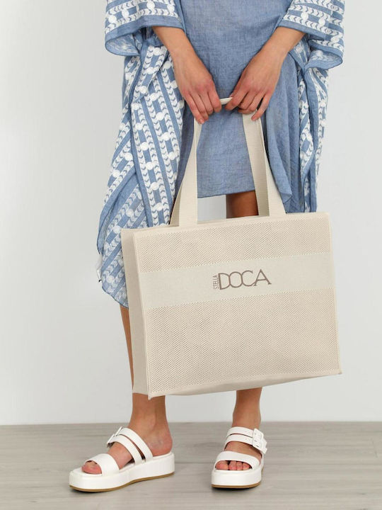 Doca Υφασμάτινη Τσάντα Θαλάσσης Μπεζ Doca Υφασμάτινη Τσάντα Θαλάσσης Μπεζ