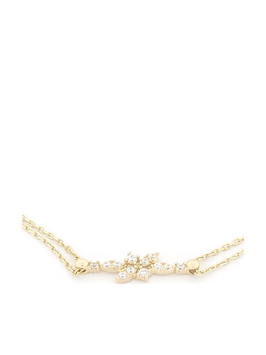 Women's Gold Hand Chain 14K Length 20cm