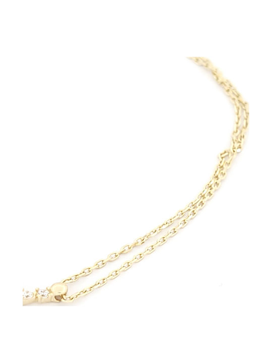 Women's Gold Hand Chain 14K Length 20cm
