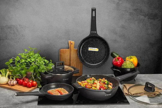 Starke Pro Tigaie din Aluminiu cu Capac cu Acoperire Antiaderentă 28cm