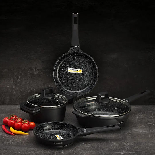 Starke Pro Tigaie din Aluminiu cu Capac cu Acoperire Antiaderentă 28cm