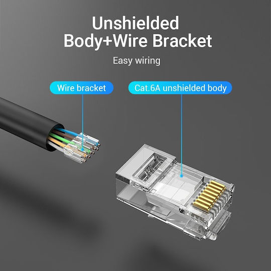 Vention Network Connectors Cat6a Utp Modular Plug Idgr0-50 50 Pack