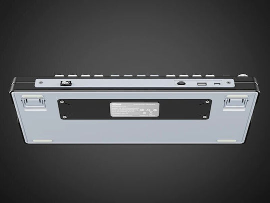 Royal Kludge RK-L75 Drahtlos Gaming Mechanische Tastatur 75% mit Benutzerdefiniert Beige Schaltern und RGB-Beleuchtung (Englisch US) Gray