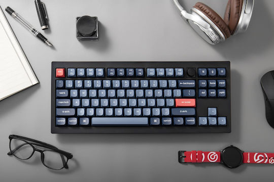 Keychron V3 Max QMK V3M-D3 Gaming Mechanical Tenkeyless Keyboard with Gateron Jupiter Brown Switches and RGB Lighting English US