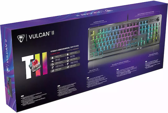 Turtle Beach Vulcan II Гейминг Клавиатура с RGB подсветка (Английски US) Черен
