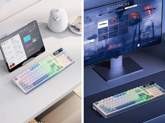Royal Kludge RK-S98 Wireless Gaming Mechanical Keyboard 96% with RGB lighting (English US) Blue